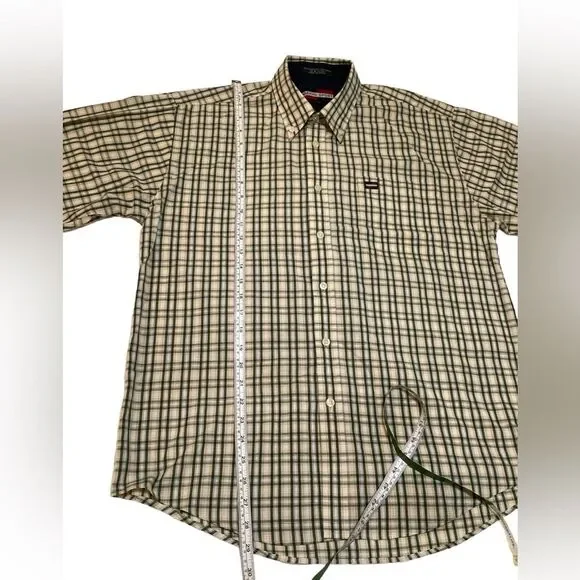 Maxini Sport Men Shirt Medium (16 1/4) Plaid Long Sleeves Button Up Casual shirt - Picture 8 of 15